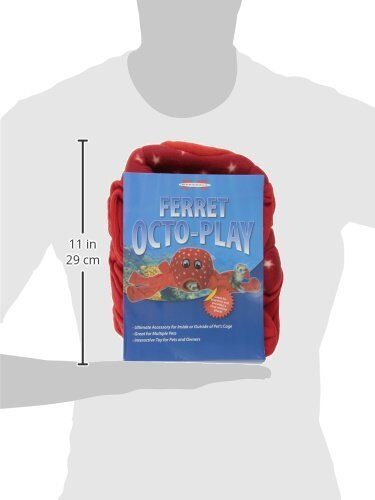 Marshall Pet Products Ferret Octo-Play Toy Octopus Red 1ea One Size For Sale