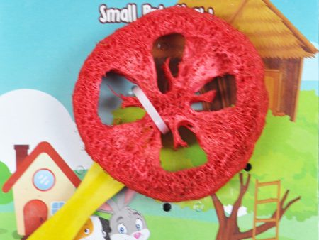 A &E Cages Nibbles Small Animal Loofah Chew Toy Lollipop; 1ea Sale