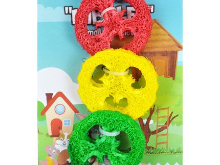 A &E Cages Nibbles Small Animal Loofah Chew Toy Slices; 1ea Online Sale