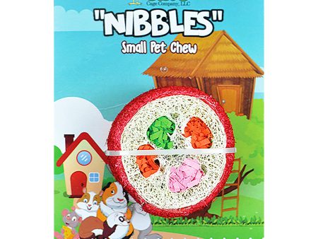 A &E Cages Nibbles Small Animal Loofah Chew Toy Deluxe Sushi Roll; 1ea Online Sale