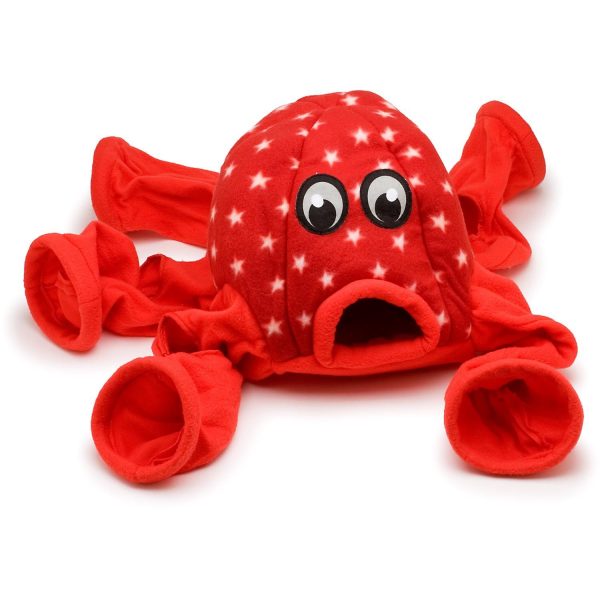 Marshall Pet Products Ferret Octo-Play Toy Octopus Red 1ea One Size For Sale