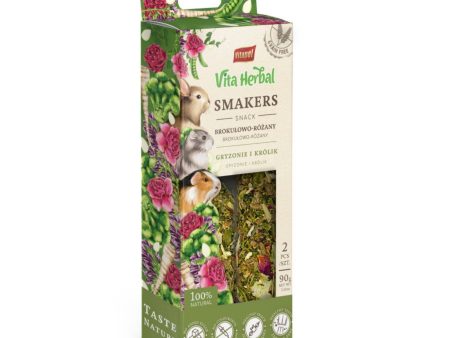 A & E Cages Vitapol Vita Herbal Smakers Broccoli-Rose Small Animal Treat 1ea 2 pk on Sale