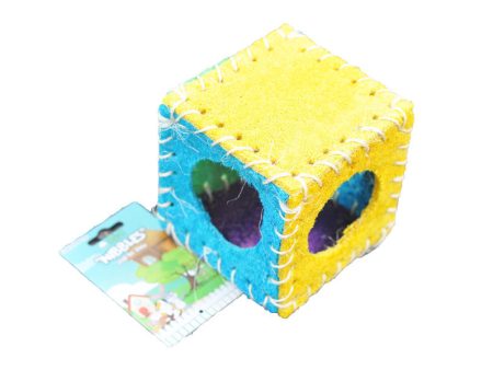 A &E Cages Nibbles Small Animal Loofah Chew Toy Cube; 1ea Online Hot Sale