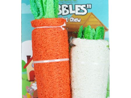 A &E Cages Nibbles Small Animal Loofah Chew Toy Large Daikon; 1ea Online Sale