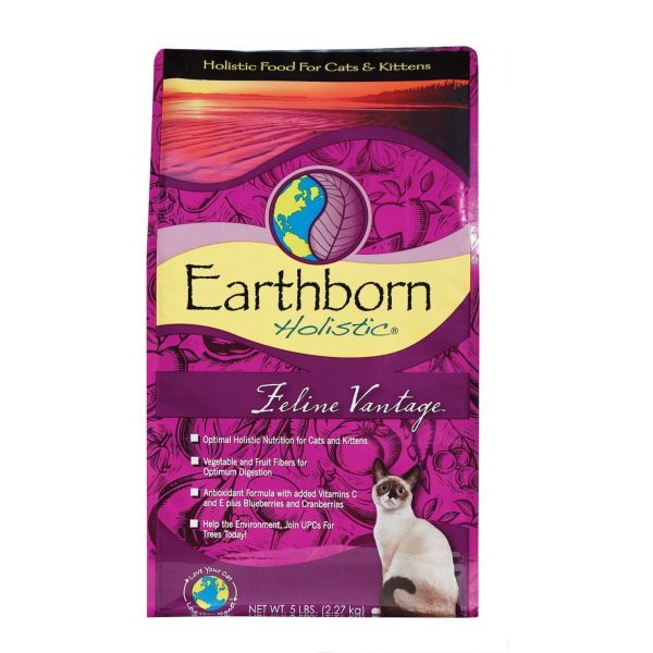 Earthborn Holistic Feline Vantage Dry Cat Food 1ea 5 lb For Cheap