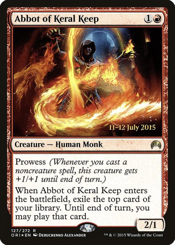 Abbot of Keral Keep [Magic Origins Prerelease Promos] For Discount