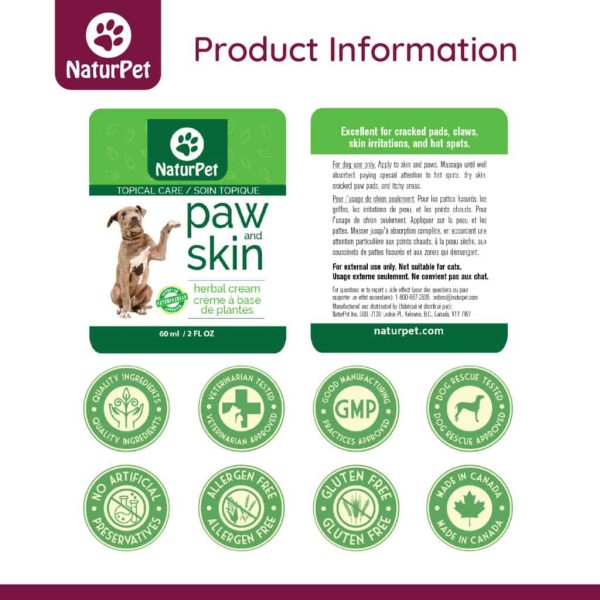 NaturPet Paw & Skin (60 ml) Supply