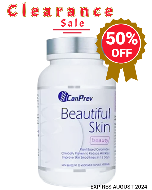 CanPrev Beautiful Skin 30 Veggie Caps - Expires August 2024 on Sale