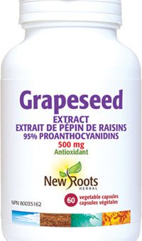 New Roots Herbal Grapeseed Extract 500mg (60 Veg Caps) - Expires September 2024 For Discount